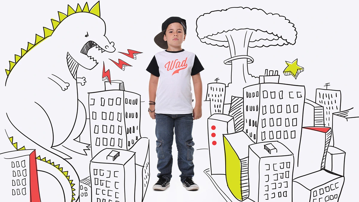 WAD Clothing — Apparel campaign illustration